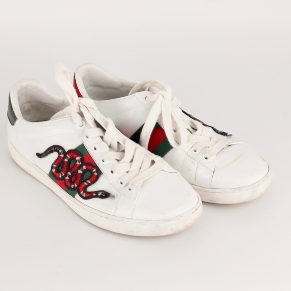 GUCCI ACE EMBROIDERED SNAKE - Picture 2 of 4